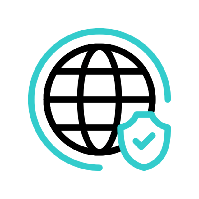 Icône Réseau & WiFi sécurisé